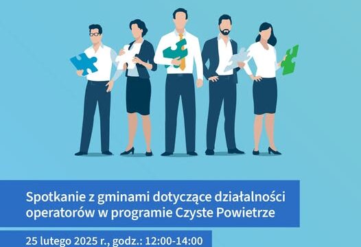 Zapraszamy przedstawicieli gmin na spotkanie dotyczące działalności operatorów w programie „Czyste Powietrze”