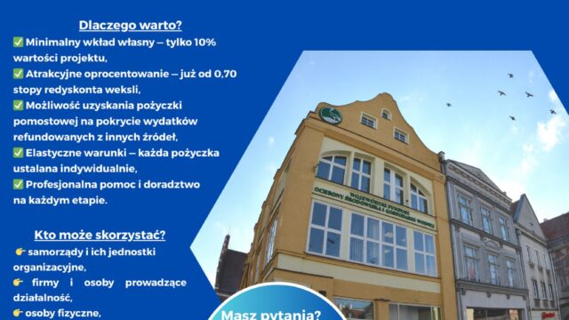 Twoja inwestycja, nasza pożyczka — razem dla środowiska!