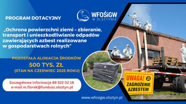 Przedłużony nabór wniosków w programie dotyczącym usuwania azbestu