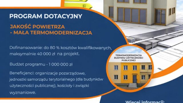 Wyniki naboru w programie „Jakość powietrza – Mała termomodernizacja”